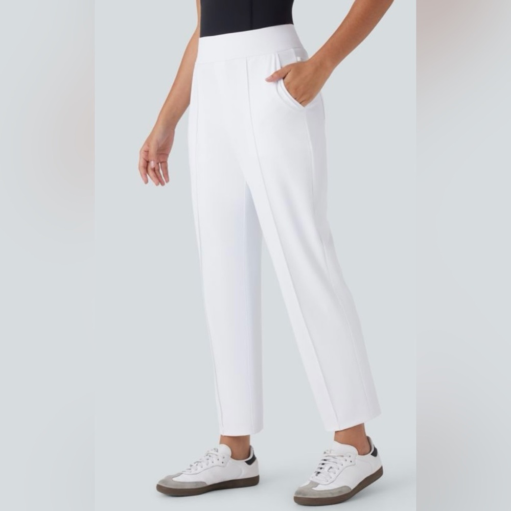 NWT!! HALARA Women's Mid High Waisted Multiple Pockets Quick Dry Golf Pants